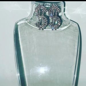 Dollar sign earrings